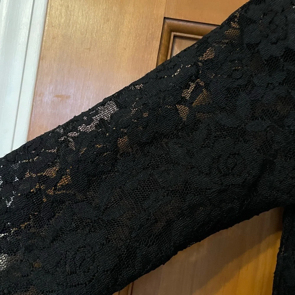 Grace Karin Black Lace Long Sleeve Dress